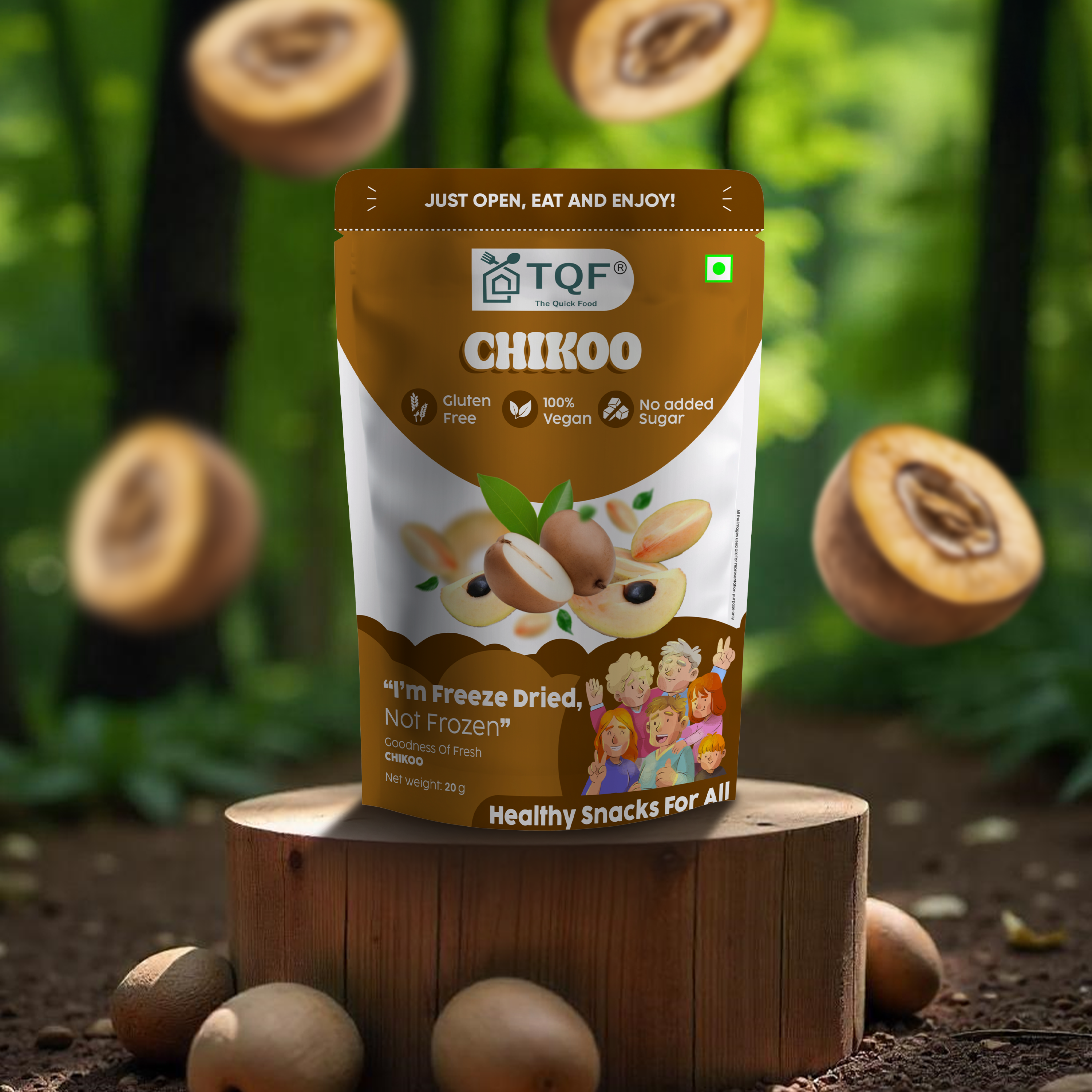 Freeze dried chickoo